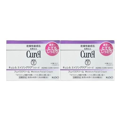 Curel キュレル エイジングケアクリーム 40g 2個セット 紫 : ECkawa