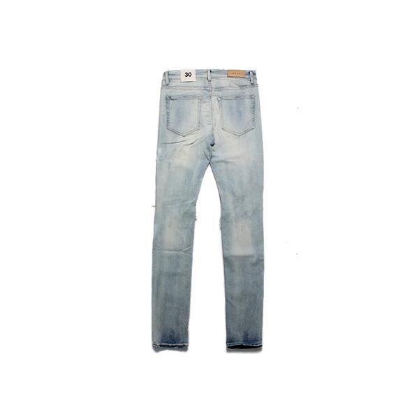 ミニマル mnml ダメージ ストレッチデニムパンツ メンズ W28-W34