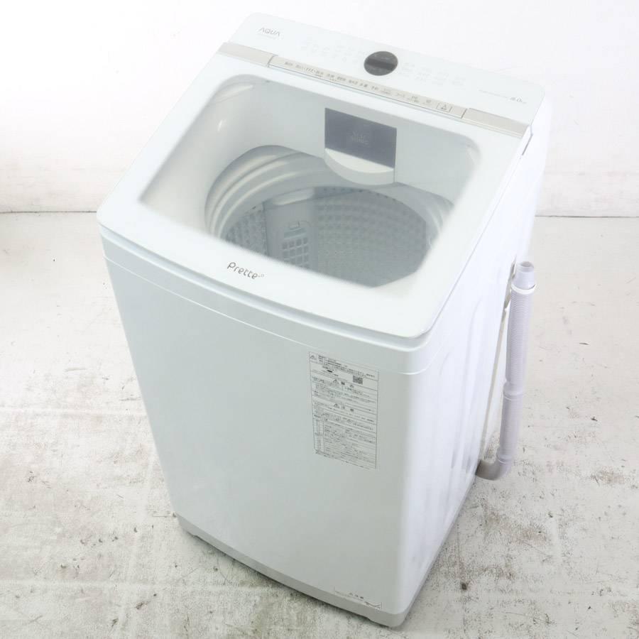 Prette AQUA 洗濯機 縦型全自動 AQW-GVX80J (8.0kg/ホワイト) 中古美品