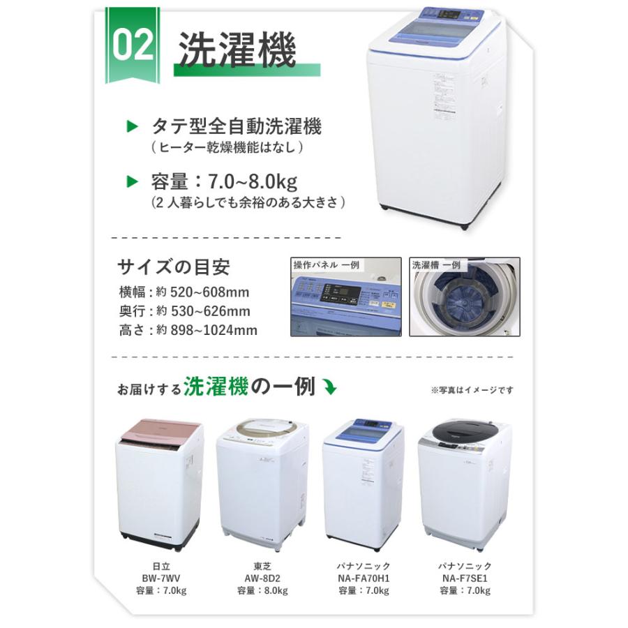日立（HITACHI） 中古家電セット 二人暮らし 2点セット 冷蔵庫 洗濯機