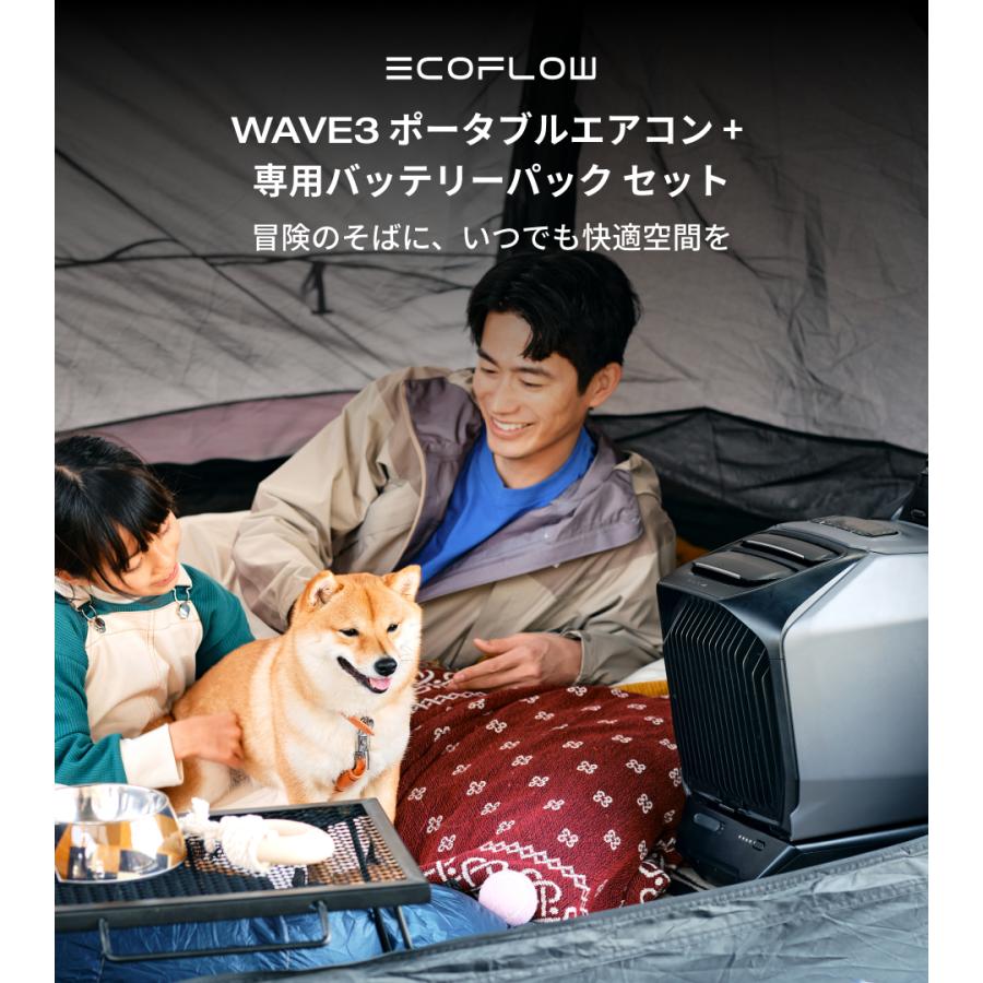 ECOFLOW 夏＆冬両用 ポータブルエアコンEcoFlow WAVE 3+専用バッテリー