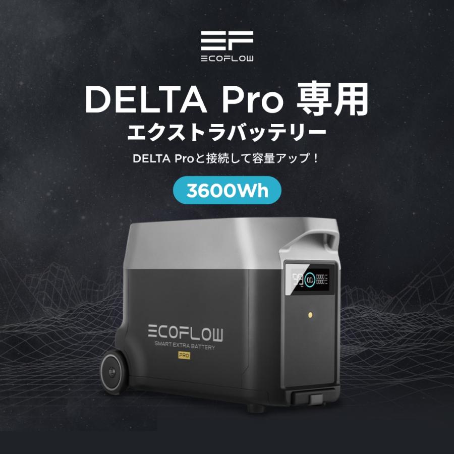ECOFLOW ポータブル電源 大容量 DELTA Pro 専用 エクストラバッテリー
