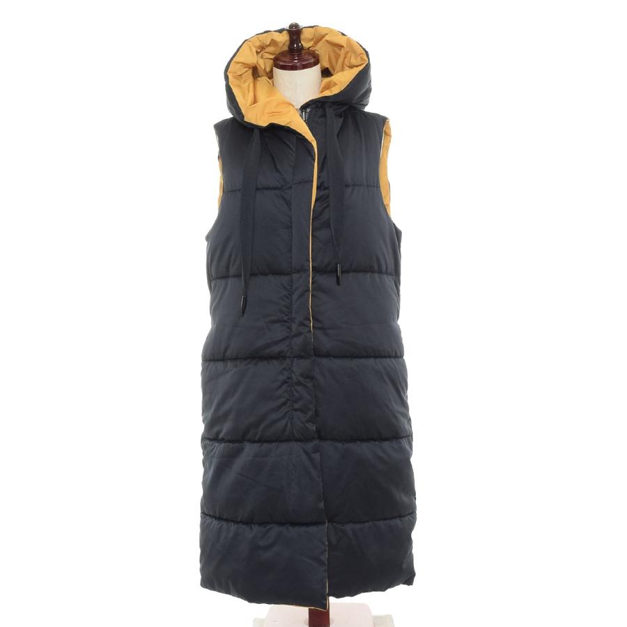 ZARA（ザラ） ○ベスト ロングフェイクダウンベスト フード中綿