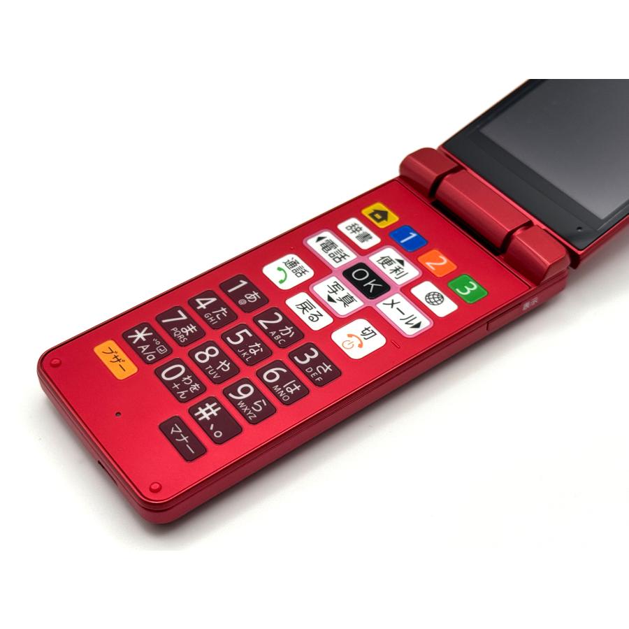 かんたんケータイ SoftBank かんたん携帯10 ピンク 807SH らくらく 白