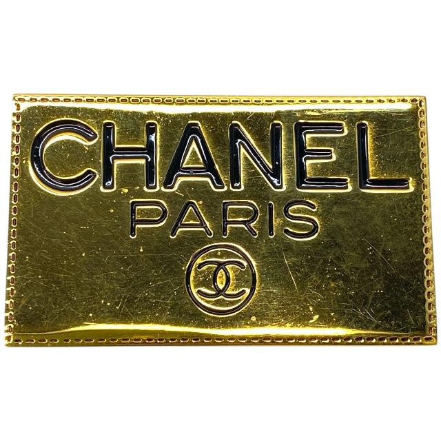 CHANEL（シャネル） ブローチ ピンブローチ ロゴ プレート