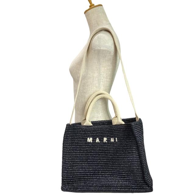 MARNI（マルニ） 2way ラフィア ハンドバッグ ショルダーバッグ かご