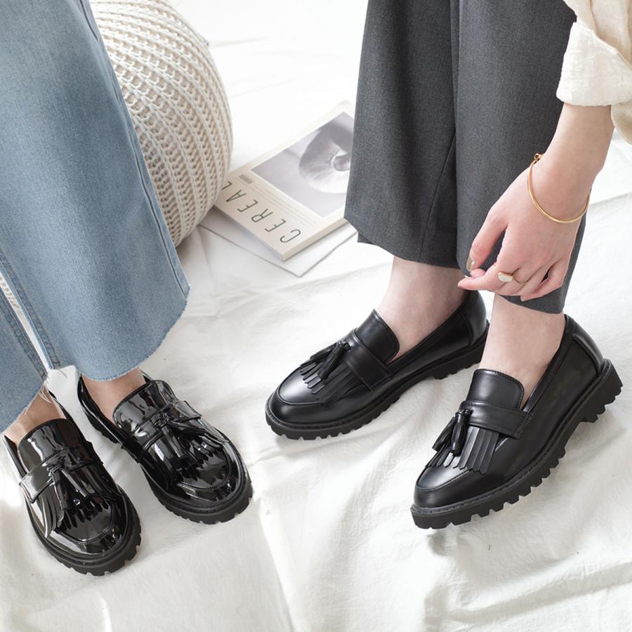 AmiAmi（アミアミ） ローファー レディース 厚底 痛くない ローヒール