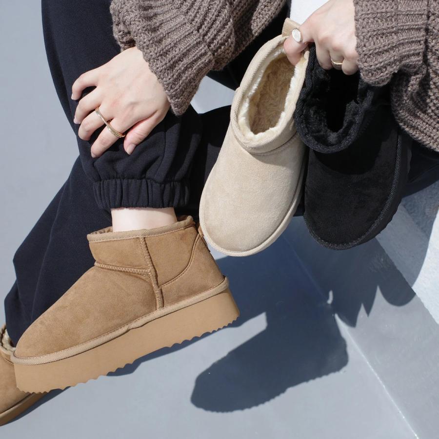 AmiAmi（アミアミ） ムートンブーツ レディース 厚底 おしゃれ ボア