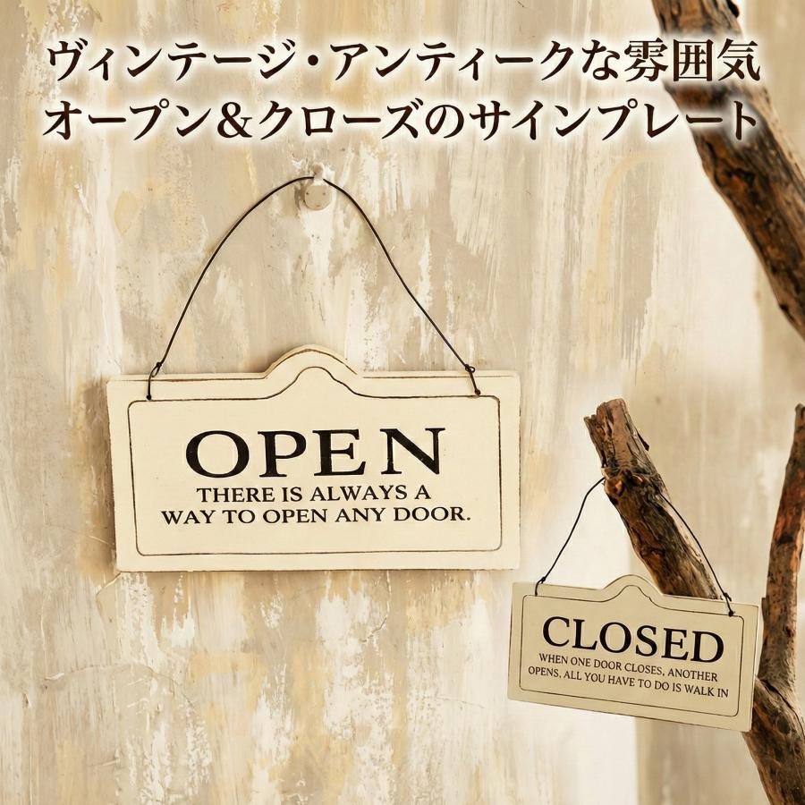 オープン クローズ プレート 看板 ボード OPEN CLOSED 開店 閉店
