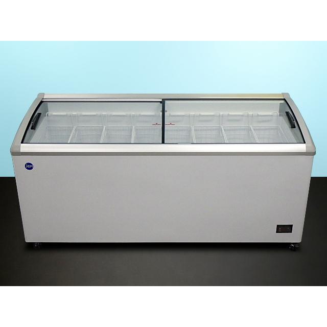 JCM ラウンド扉式 冷凍ショーケース LED照明付き 405L W1820xD697xH850