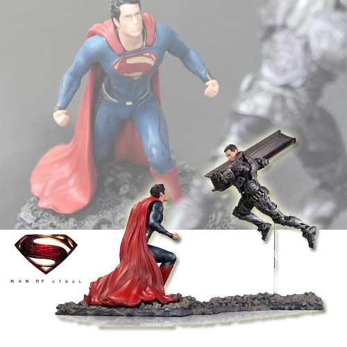 送料無料 1/12スケール スーパーマン対ゾッド将軍セット（マン・オブ