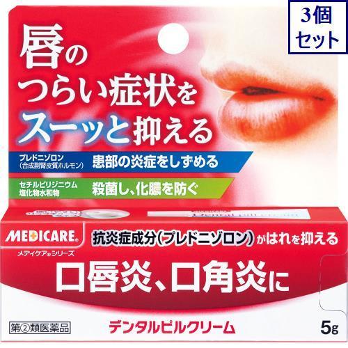 森下仁丹 3個セット 指定第2類医薬品 デンタルピルクリーム 5g あす