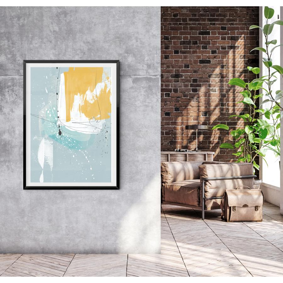 アート 北欧 ポスター おしゃれ A4 A3 B3 A2 B2 A1 黄色 Art Paint 30