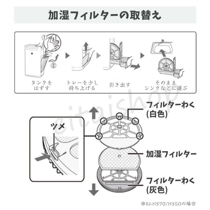 SHARP（シャープ） 空気清浄機 SHARP FZ-G70MF 加湿フィルター KI-GS50
