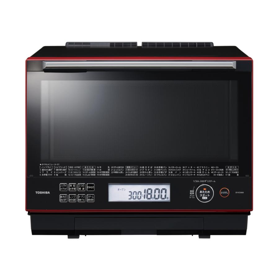 TOSHIBA（東芝） ER-VD3000(R) 過熱水蒸気オーブンレンジ 石窯ドーム