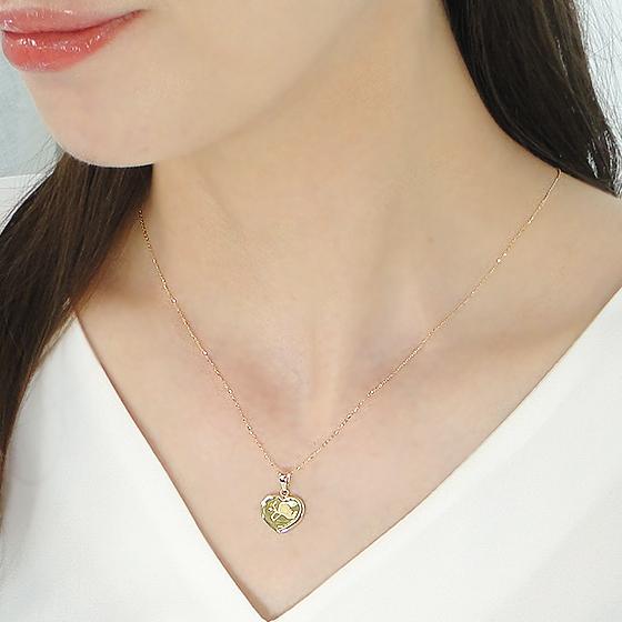 コインネックレス 24金 キューピット 純金 K24 K18 2022 ハート コイン