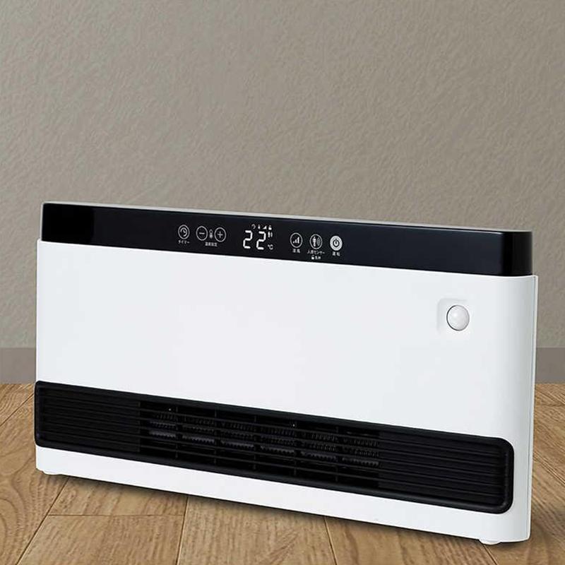 C:NET（シィー・ネット） ワイドスリム セラミックヒーター ホワイト