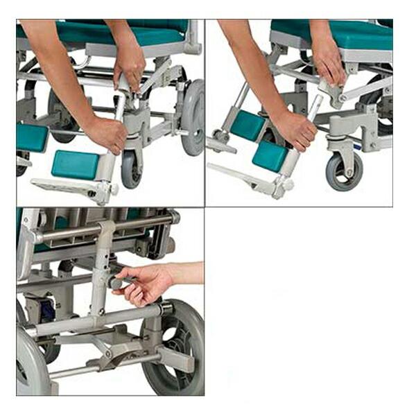 ウチヱ (法人様限定) シャワーキャリー 入浴用車椅子 はいらーくチルト