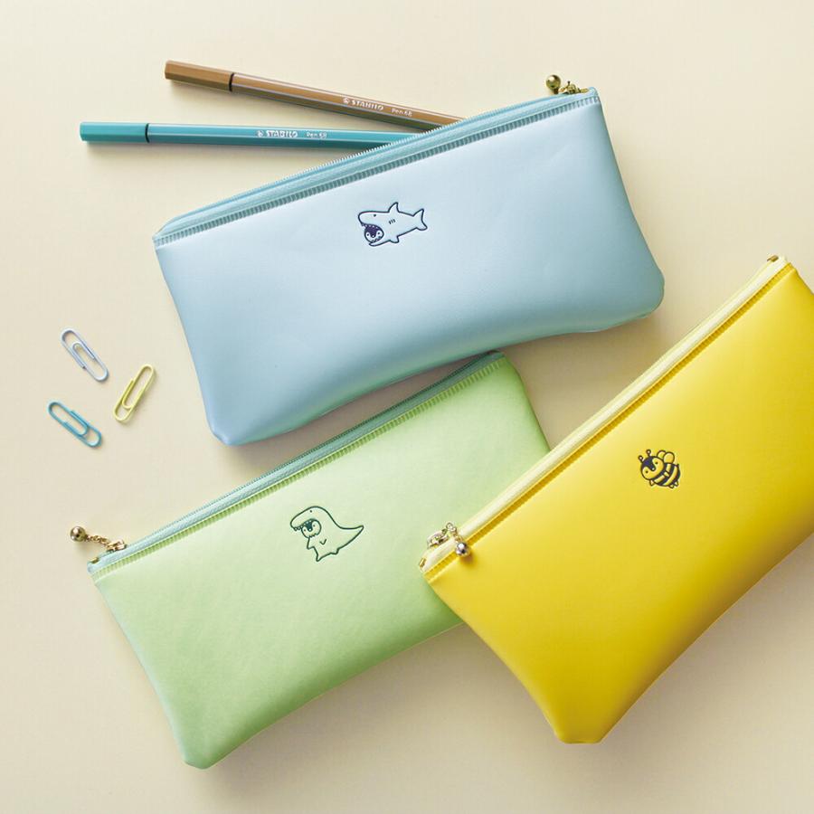 MATOKA（マトカ） POINT ワンポイント フラット ペンケース C