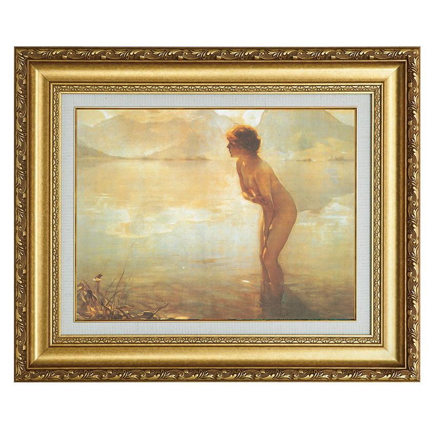 ポール・シャバ 9月の朝 立体複製名画 絵画 額付き インテリア アート