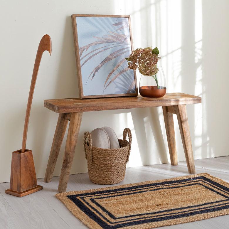 ELEMENTS ベンチ ウッド 古材 チーク 椅子 チェア いす イス