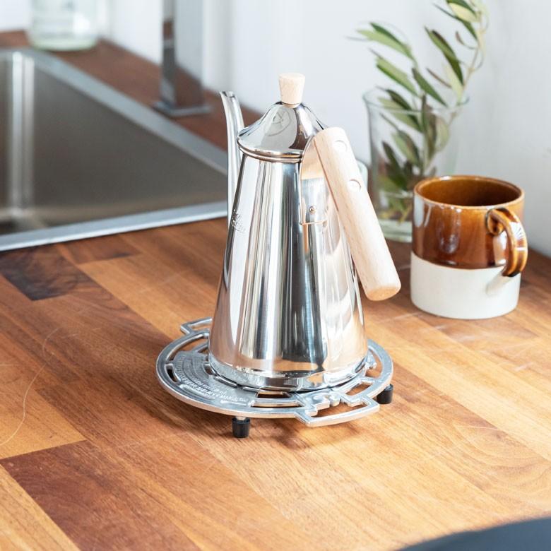 鍋しき トリベット アルミ 鍋敷 シルバー サークル 丸 アルミ