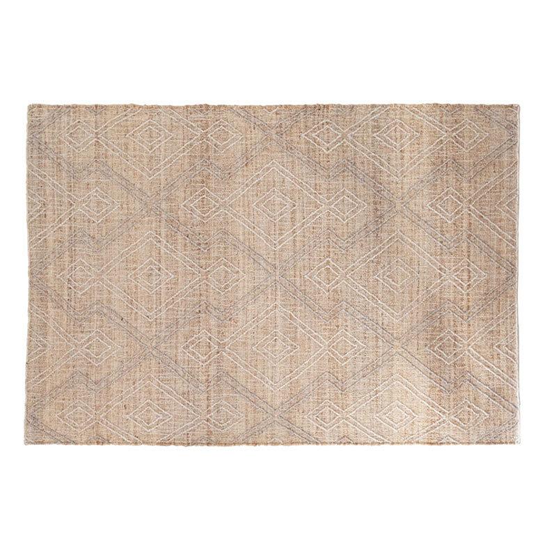ELEMENTS ラグ ラグマット 約 133×190 cm 長方形 ジュート 麻 ウール