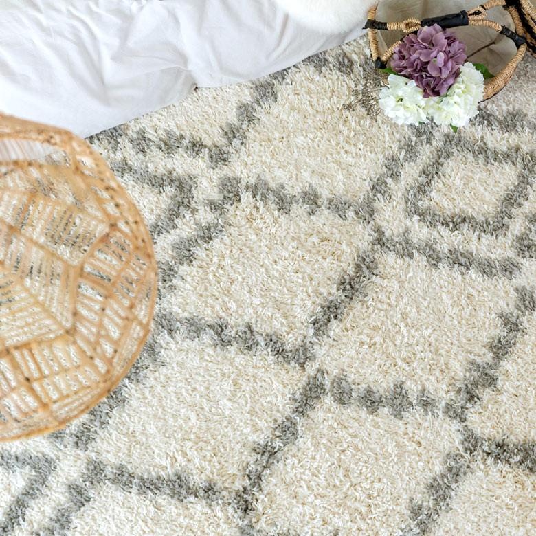 ELEMENTS ラグ マット カーペット 約130×190cm エジプト製 ダイヤ柄