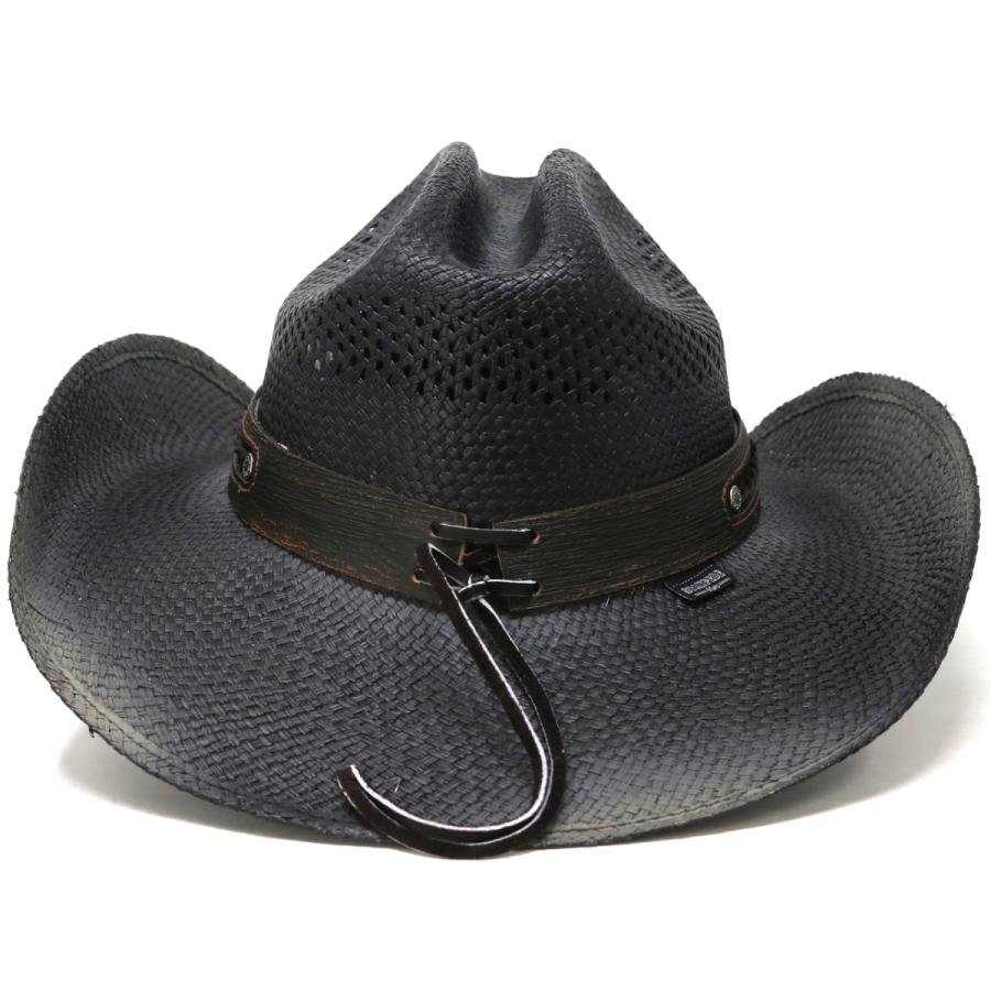 テンガロンハット 乗馬 カウボーイハット 黒 BBQ ウエスタンハット