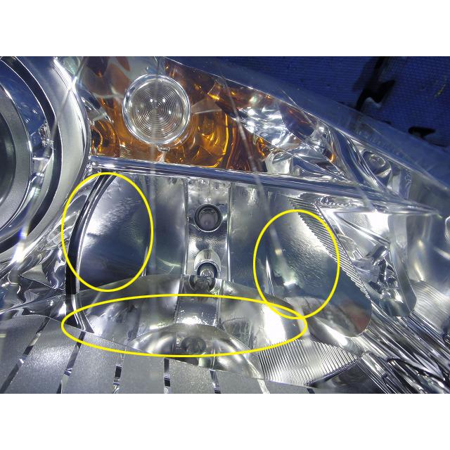 メルセデス ベンツ SLK200 R171 等 純正左右 ヘッドライト LED球 加工