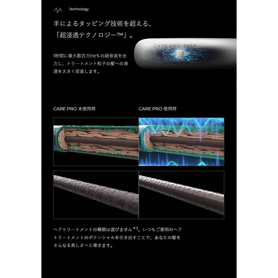 CARE PRO DEEP ケアプロ ディープ ホームケア専用 超音波 アイロン