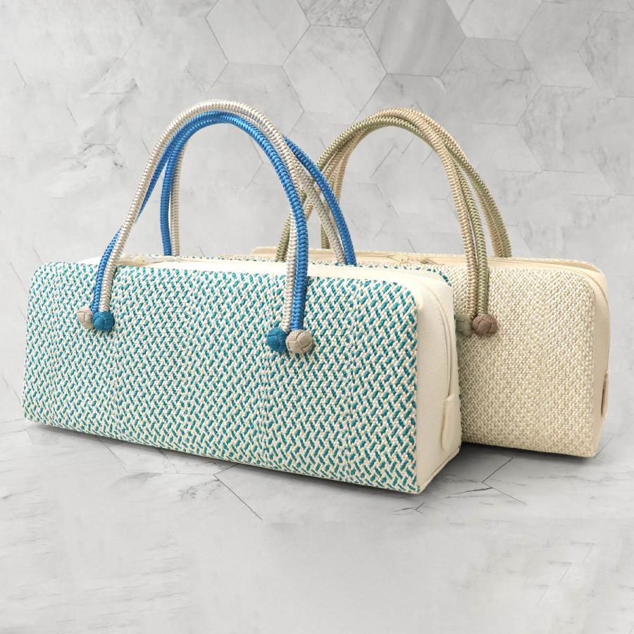 衿秀 公式 バッグ 和装 着物 ばっぐ bag 利休 横長タイプ 小田巻 組紐