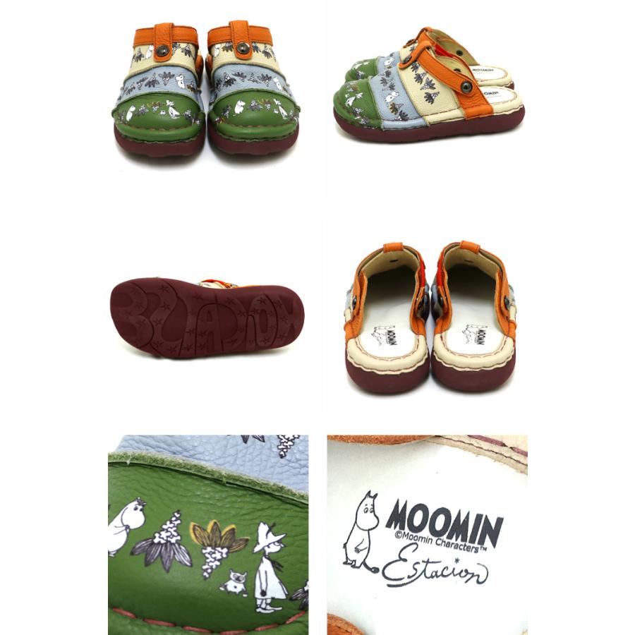 送料無料 サボ サンダル エスタシオン 靴 レディース estacion 本革