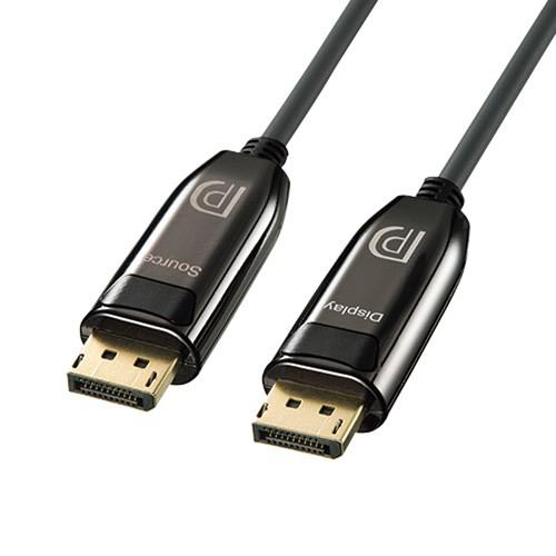 SANWA SUPPLY DisplayPort光ファイバケーブル ブラック 15m 4K/60Hz