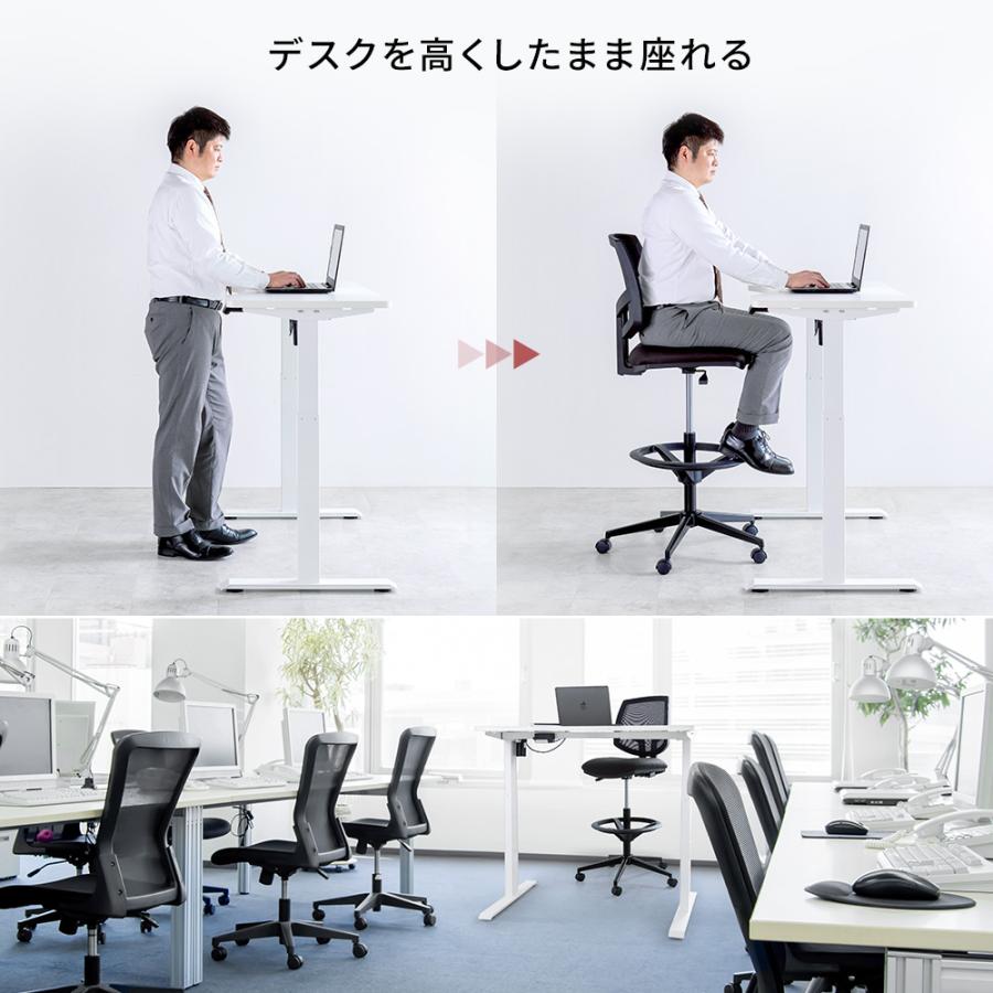 イーサプライ（e-supply） オフィスチェア ハイチェア 事務用