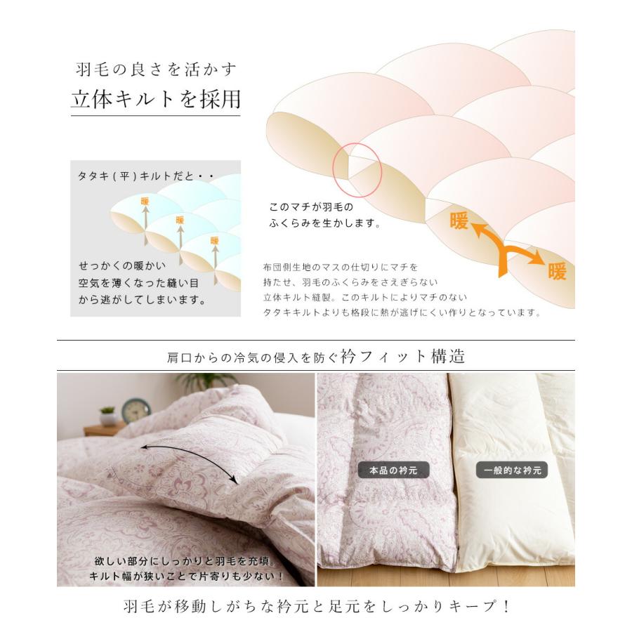 西川（nishikawa） 羽毛布団 シングル 布団カバー付 ダウン90％ 1.2kg