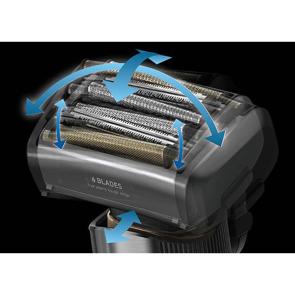 IZUMI IZF-E863W-K メンズシェーバー everedge 6枚刃 ブラックニッケル