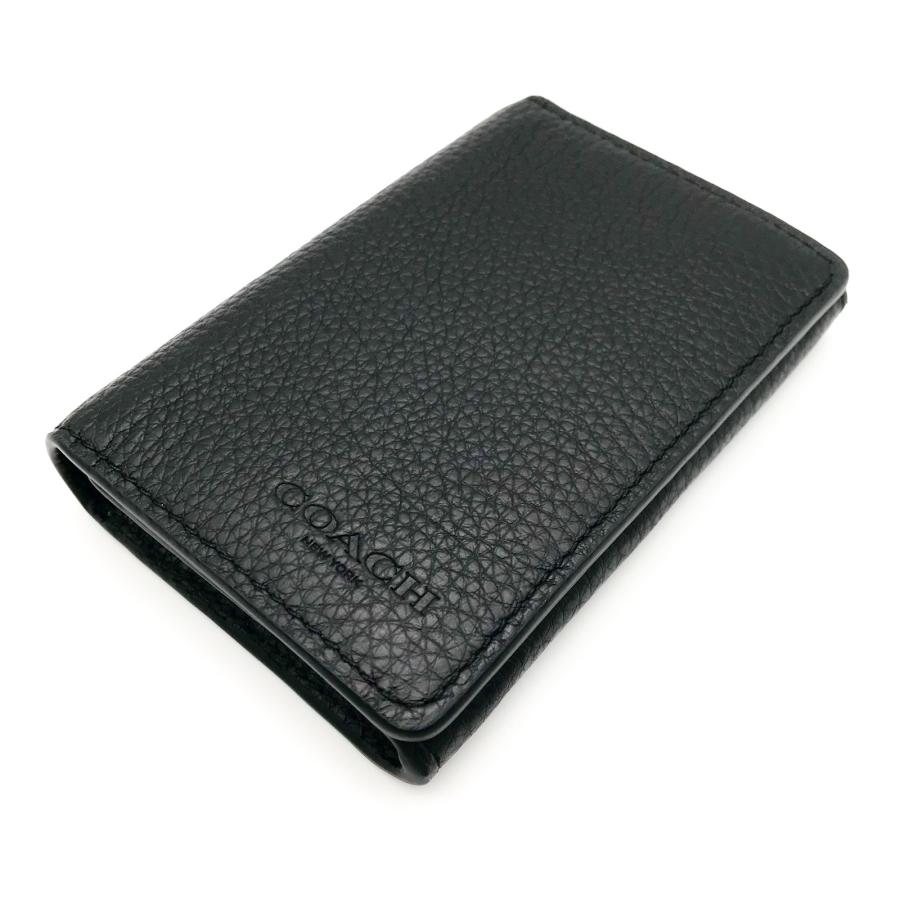 COACH（コーチ） 名刺入れ ☆COACH☆ リファインド ペブル レザー