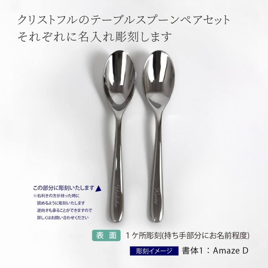 クリストフル CHRISTOFLE ラーム テーブルスプーン ステンレス ペア