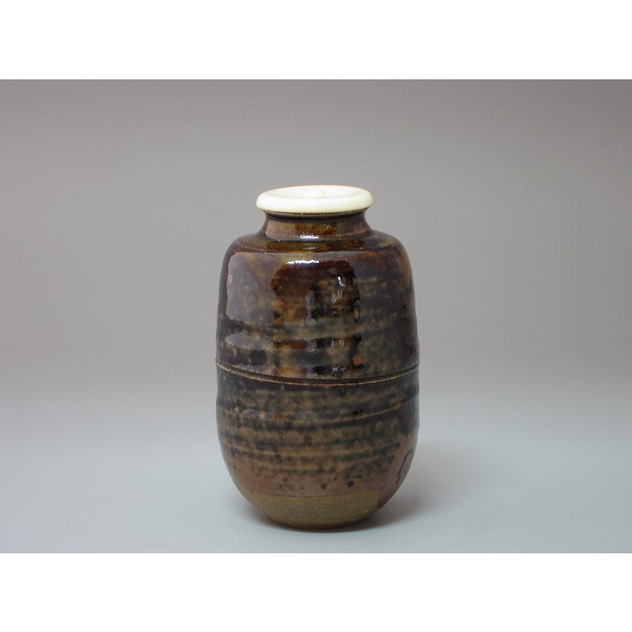 大名物 古瀬戸茶入 筒井肩衝写 瑞光窯 佐々木八十二造 共箱 : 茶道具商