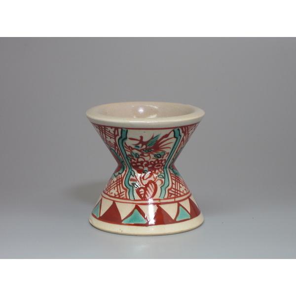 犬山焼 赤絵千切蓋置 尾関作十郎造 共箱 : 茶道具商 越中屋 - 通販