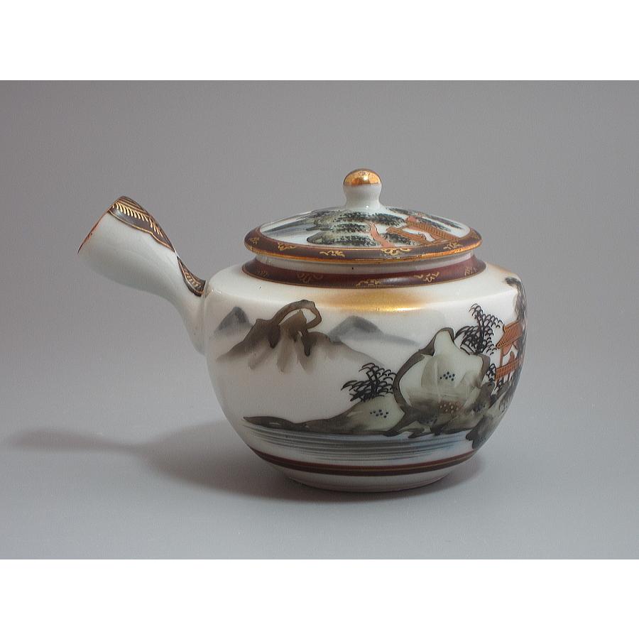 煎茶器セット 九谷焼 色絵山水図（本体のみ） : 茶道具商 越中屋