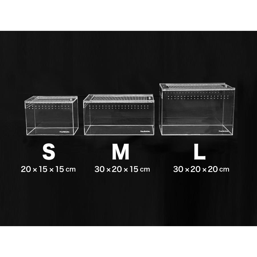 飼育ケース 鳥 爬虫類 昆虫 小動物 アクリルケースL : えとぴりか