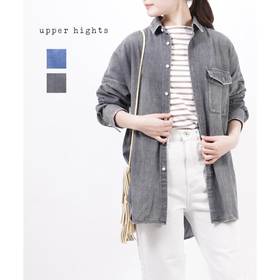 アッパーハイツ ビッグデニムシャツ オーバサイズシャツ THE FLUTTER