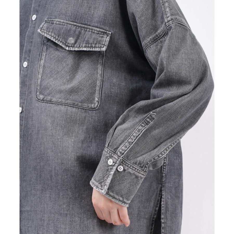 アッパーハイツ ビッグデニムシャツ オーバサイズシャツ THE FLUTTER