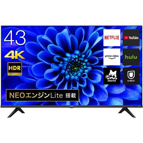 ハイセンス（HISENSE） 40インチ〜46インチ未満 Hisense 43E6G [43型4K