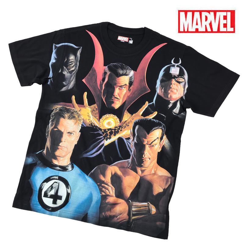 MARVEL（マーベル） Tシャツ 半袖 アイアンマン キャプテンアメリカ