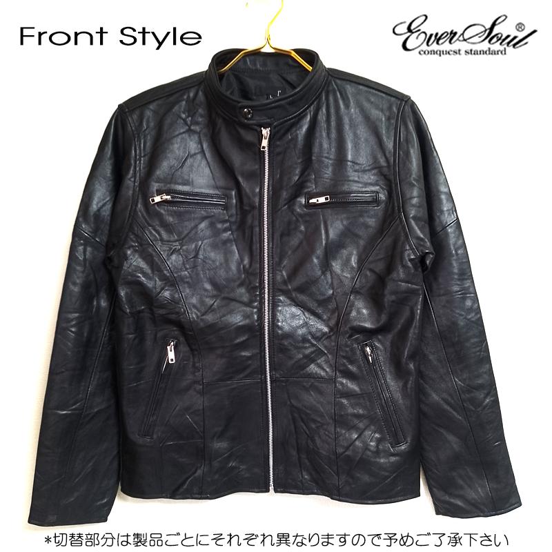 革ジャンメンズ ライダース 本革 シングル リプロダクトレザー