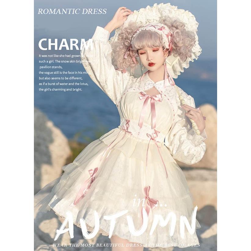 ロリータワンピース ゴスロリ クラロリ 黒 ブラック ホワイト 白