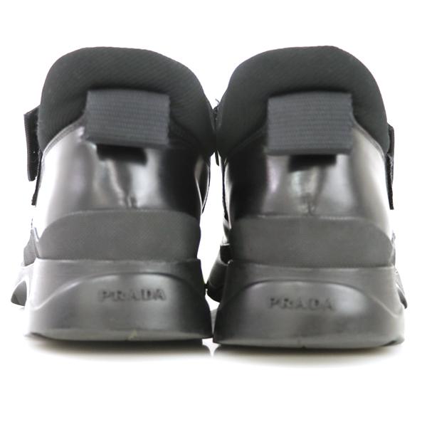 プラダ PRADA ビブラムソール ベルクロ メンズ シューズ レザー